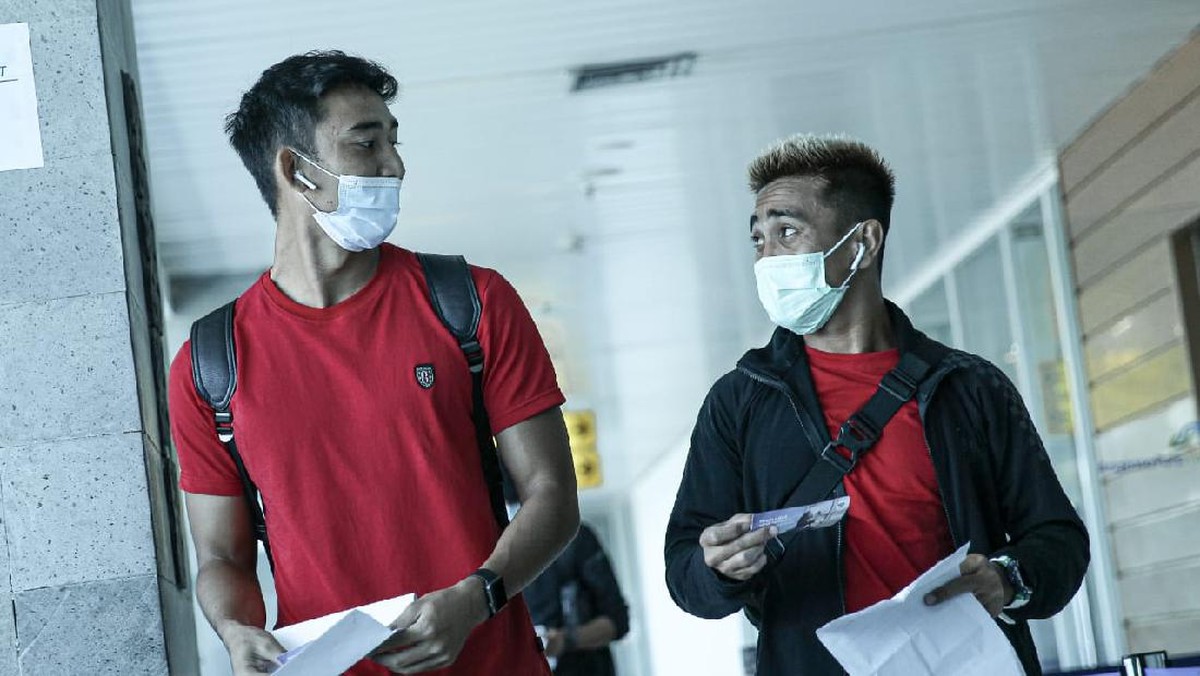 Bali United membawa 19 pemain untuk menjajal Timnas Indonesia, 1 di antaranya pemain asing. (Foto: dok.Bali United)