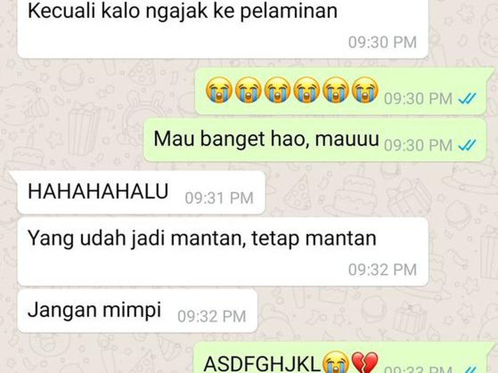 7 Chat Jomblo Halu ke Mantan, Endingnya Bikin Meringis 7 Chat Jomblo Halu ke Mantan, Endingnya Bikin Meringis