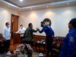 AHY Temui Mahfud Usai Serahkan Berkas AD/ART Demokrat ke Kemenkum HAM