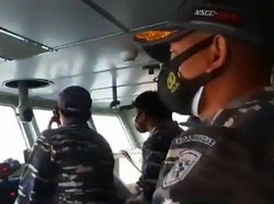 Kapal Perang AL-Jet Tempur AU Gelar Operasi Bersama di Ambalat