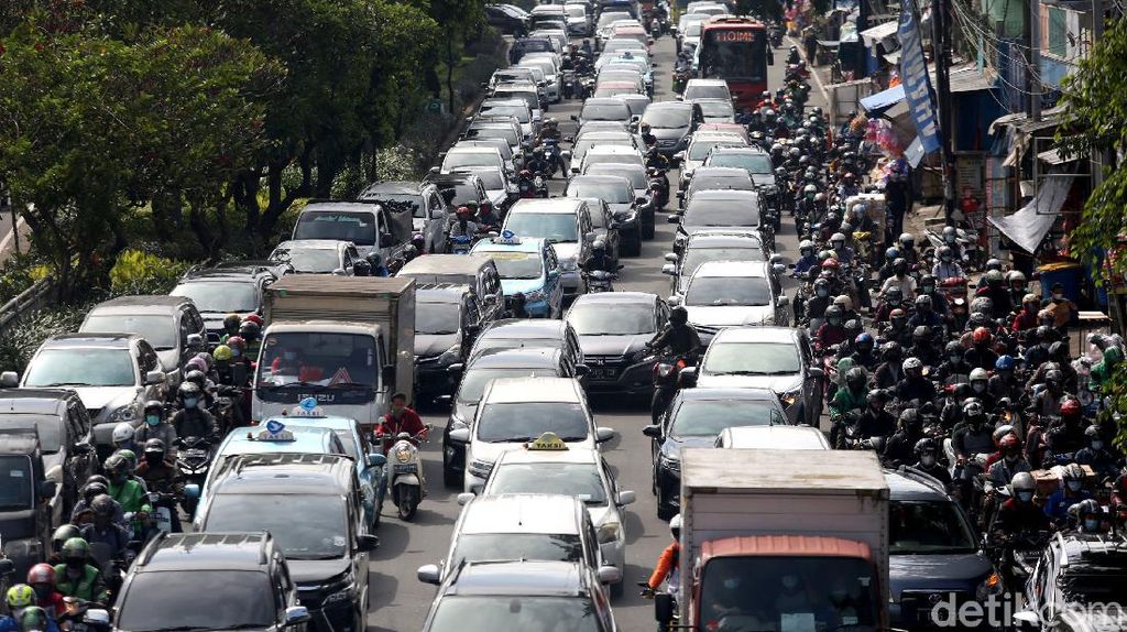 Begini Penampakan Kemacetan di Ruas Jalan Ibu Kota Pagi Ini