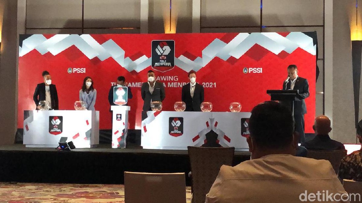 Drawing Piala Menpora 2021. (Foto: Muhammad Robbani/detikSport)