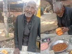 Kakek 98 Tahun Ini Masih Semangat Jualan Salad Kacang di Pinggir Jalan