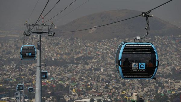 Foto: Cablebus, Kereta Gantung Anti Macet di Meksiko