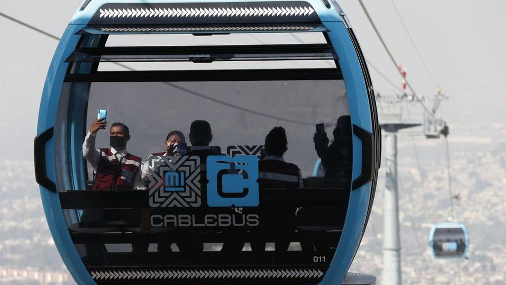 Foto: Cablebus, Kereta Gantung Cantik untuk Warga Miskin di Meksiko