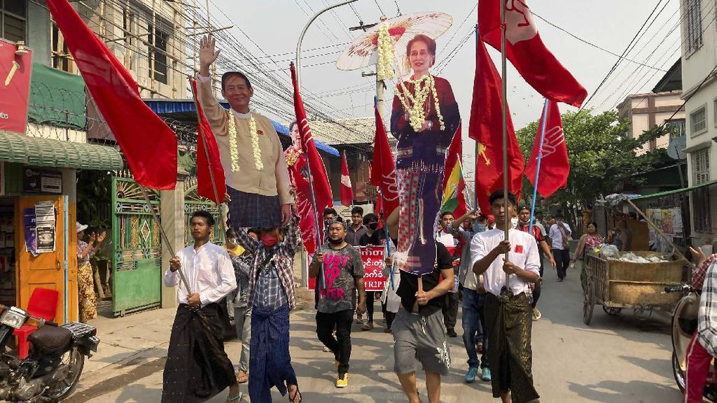 Myanmar Masih Panas, Demonstran Antikudeta Kembali Turun ke Jalan