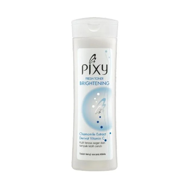 Pixy Fresh Toner Brightening mengangkat sisa kotoran dan membuat kulit cerah merata/blibli.com