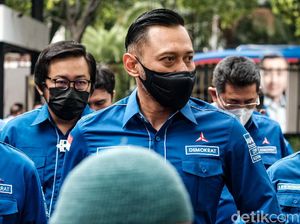 Potret AHY Sambangi KPU Tegaskan KLB Deli Serdang Abal-abal
