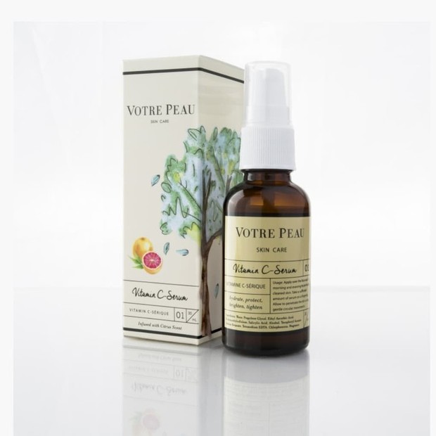 Votre Peau Vitamin C Serum mengatasi kulit belang dengan kandungan vitamin c/tokopedia.com