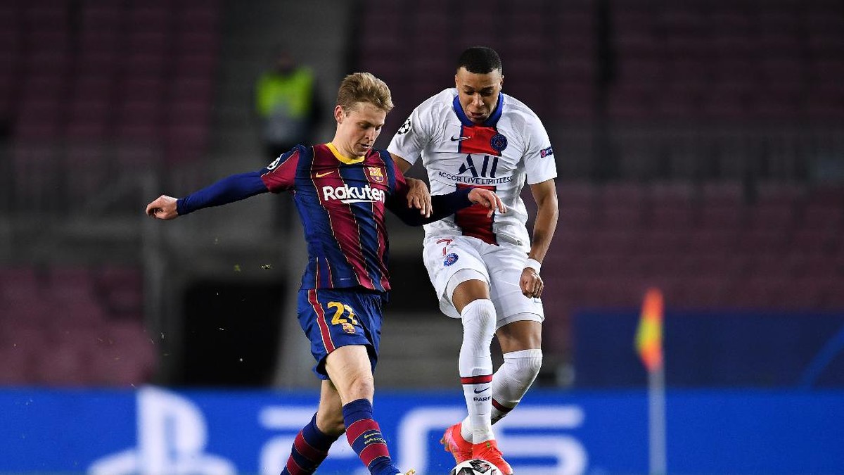 Barcelona incur Kylian Mbappe. (Foto: Getty Images/David Ramos)
