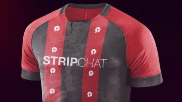 Mockup jersey Inter Milan apabila menyetujui kerja sama dengan Stripchat.
