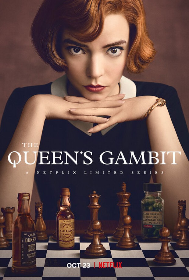 Poster untuk serial The Queen's Gambit
