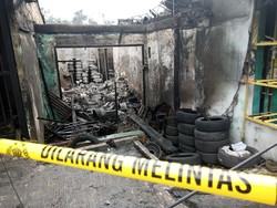 Alami Kebakaran, Begini Kondisi Lapak Barang Bekas di Bekasi Pagi Ini