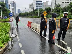 Libur Isra Mikraj, Begini Kondisi Jalur Sepeda Jl Sudirman-Thamrin