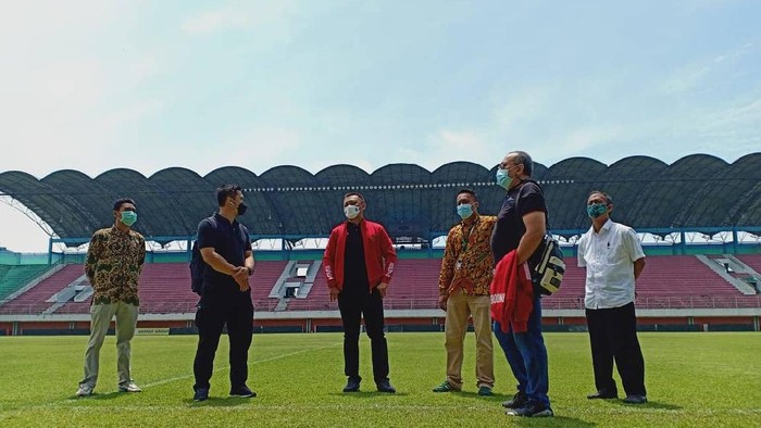 Stadion Maguwoharjo di Sleman untuk persiapan Piala Menpora 2021