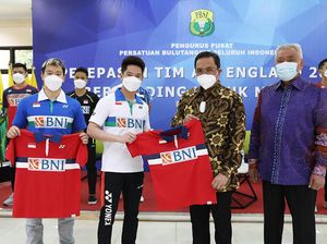 Tim Bulutangkis RI untuk All England 2021 Dilepas Ketum PBSI