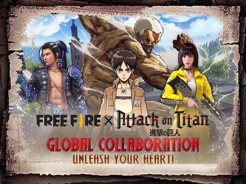 Dapatkan Kostum Survey Corps, Kolaborasi Free Fire x Attack on Titan Dapatkan Kostum Survey Corps, Kolaborasi Free Fire x Attack on Titan