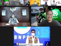 Tanggap Bencana, Gojek Diganjar Penghargaan dari BNPB