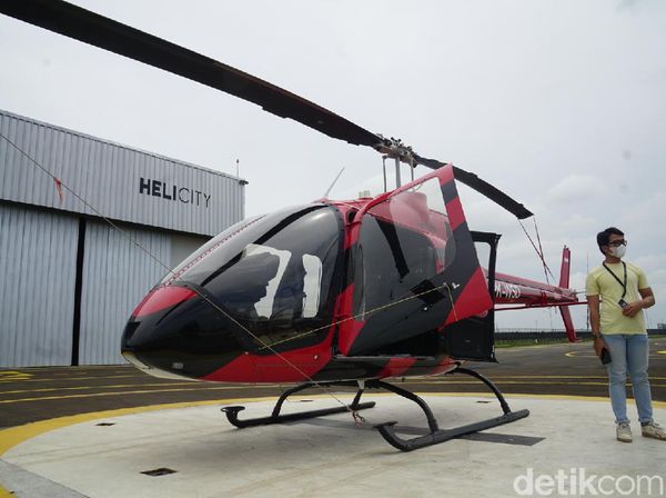 Foto: Rupa Taksi Terbang yang Hilir Mudik di Bandara Soetta