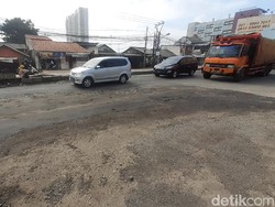 Jl Raya Industri di Bekasi Sudah Diperbaiki, Begini Kondisi Pagi Ini