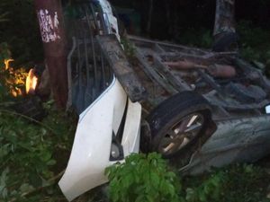 Mobil Humas Pemprov Sumsel Kecelakaan Saat Pulang dari Lubuklinggau