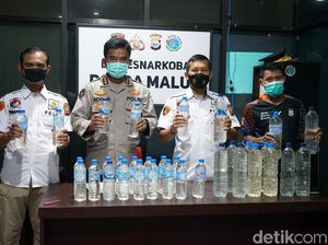 Polda Malut Gagalkan Penyelundupan Miras Cap Tikus dari Manado Polda Malut Gagalkan Penyelundupan Miras Cap Tikus dari Manado