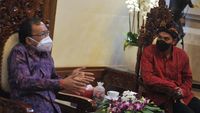 Potret Anindya Bakrie Sowan ke Gubernur Bali