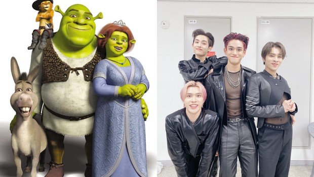 Disney Shrek x WayV/twitter.comSolastaJaem_ Disney Shrek x WayV