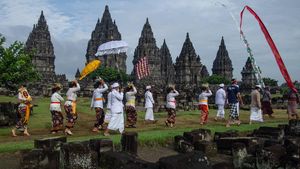 Ritual Tawur Agung Kesanga di Candi Prambanan