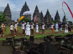 Ritual Tawur Agung Kesanga di Candi Prambanan