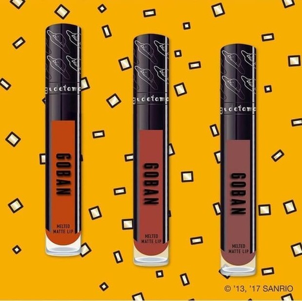 lip cream goban x gudetama (sumber : bukalapak.com/raracosmetic)