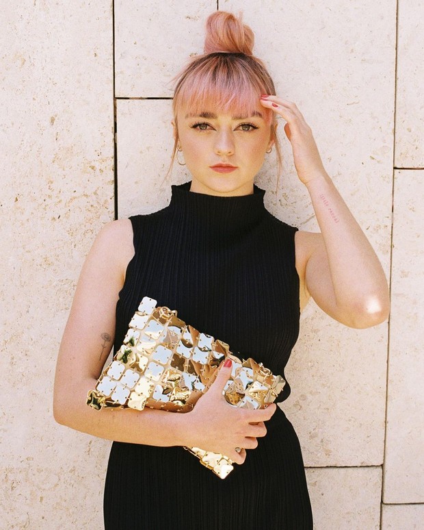 Rambut pink Maisie Williams/Foto: instagram.com/maisie_williams inspirasi rambut pink artis Hollywood