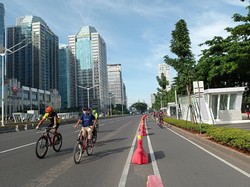 Ramai Pegowes, Dua Lajur Jalan Sudirman-Thamrin untuk Sepeda