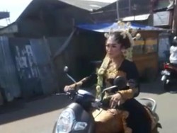 Di Balik Viral Video Pengantin Motoran Jemput Calon Suami Ketiduran