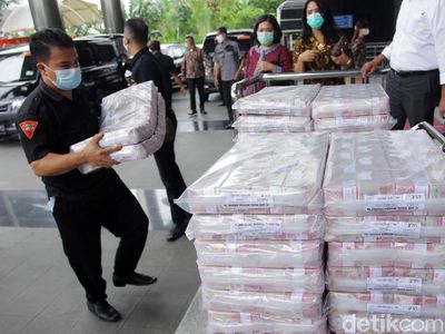 Penampakan Uang Sitaan Perkara Korupsi Ekspor Benur