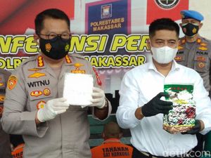 Kurir 2 Kg Sabu Kemasan Teh di Hotel Makassar Didor, Bandar Dikejar