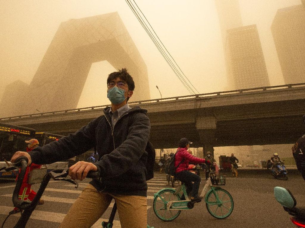 Lagi, Beijing Dilanda Badai Pasir Berbahaya Lagi, Beijing Dilanda Badai Pasir Berbahaya