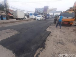 Dulu Bak Kolam, Kini Jl Raya Industri Bekasi Sudah Diperbaiki