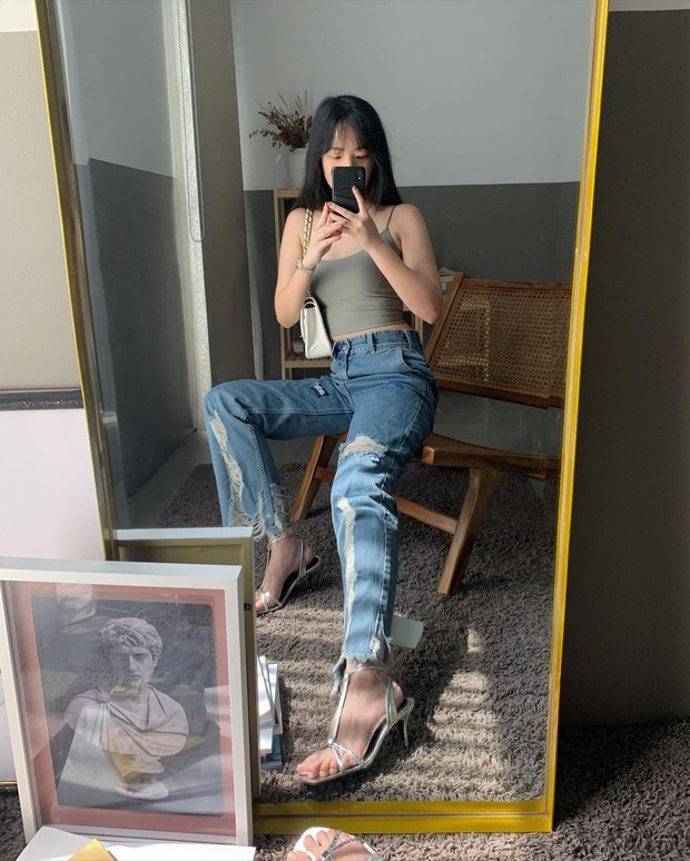 Mix and match jeans/Foto: instagram.com/elxielvina mix and match skinny jeans