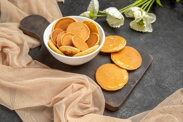 Potret pancake dorayaki.