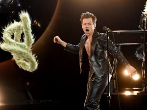 Duh! Harry Styles Dilempar Chicken Nugget saat Konser