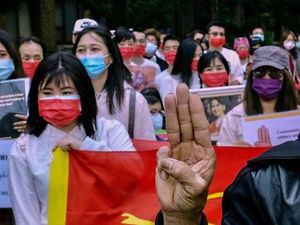 Pabrik China di Myanmar Dibakar, Taiwan Serukan Perusahaannya Kibar Bendera Pabrik China di Myanmar Dibakar, Taiwan Serukan Perusahaannya Kibar Bendera
