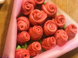 Masak Masak : Bakpao Mawar yang Empuk Cantik