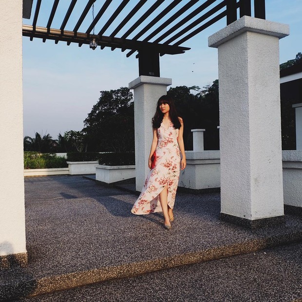 Febby Rastanty/instagram.com/febbyrastanty Febby Rastanty tampil anggun dengan flower dress/instagram.com/febbyrastanty