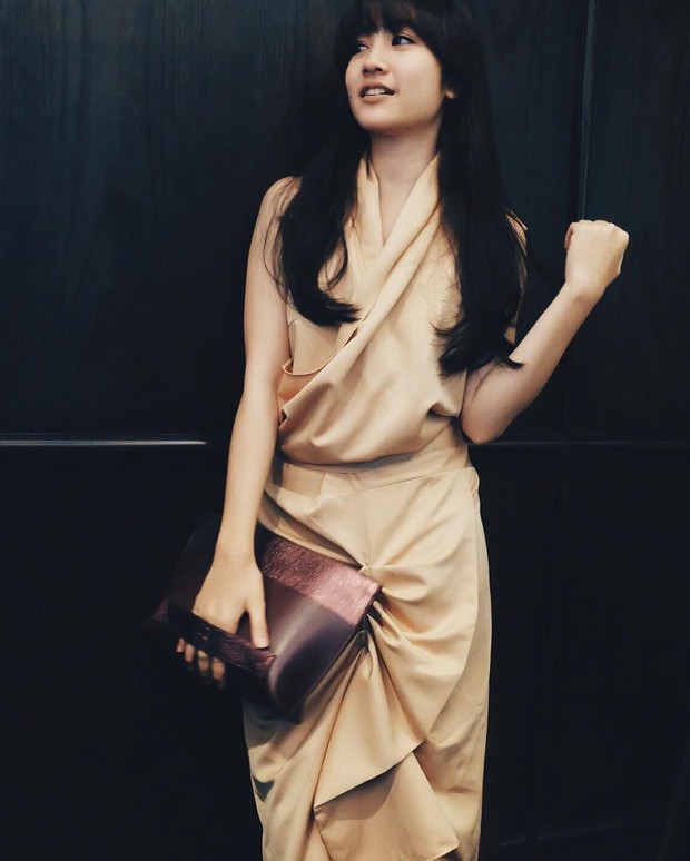 Febby Rastanty/instagram.com/febbyrastanty Febby Rastanty stunning dengan setelan warna nude/instagram.com/febbyrastanty