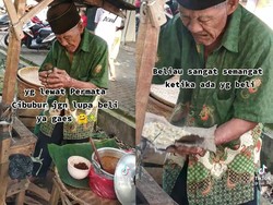 Gigih! Kakek 90 Tahun Ini Masih Jualan Toge Goreng Tiap Hari