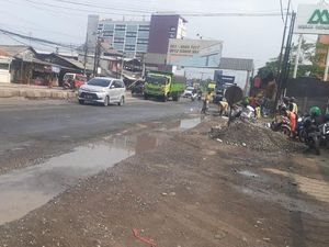 Jl Raya Industri Bekasi Sudah Bebas Genangan Mengganggu Meski Hujan