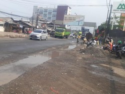 Jl Raya Industri Bekasi Sudah Bebas Genangan Mengganggu Meski Hujan