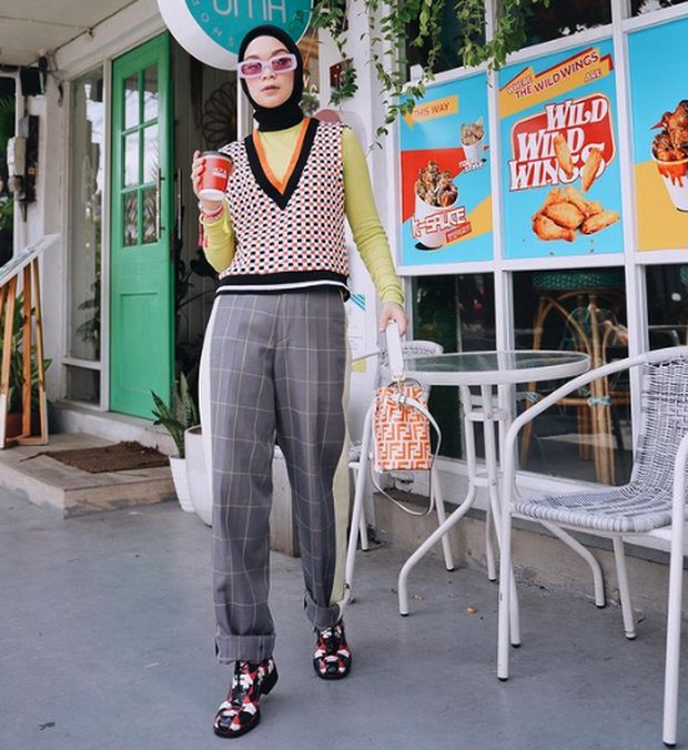 OOTD celana baggy pants/Instagram @tantrinamirah