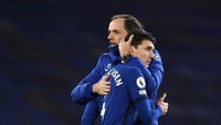Christensen berkembang dengan pesat. Dia lebih kuat dan tangguh dalam duel perebutan bola, serta lebih tenang, ujar manajer Chelsea, Thomas Tuchel (Getty Images/Pool)